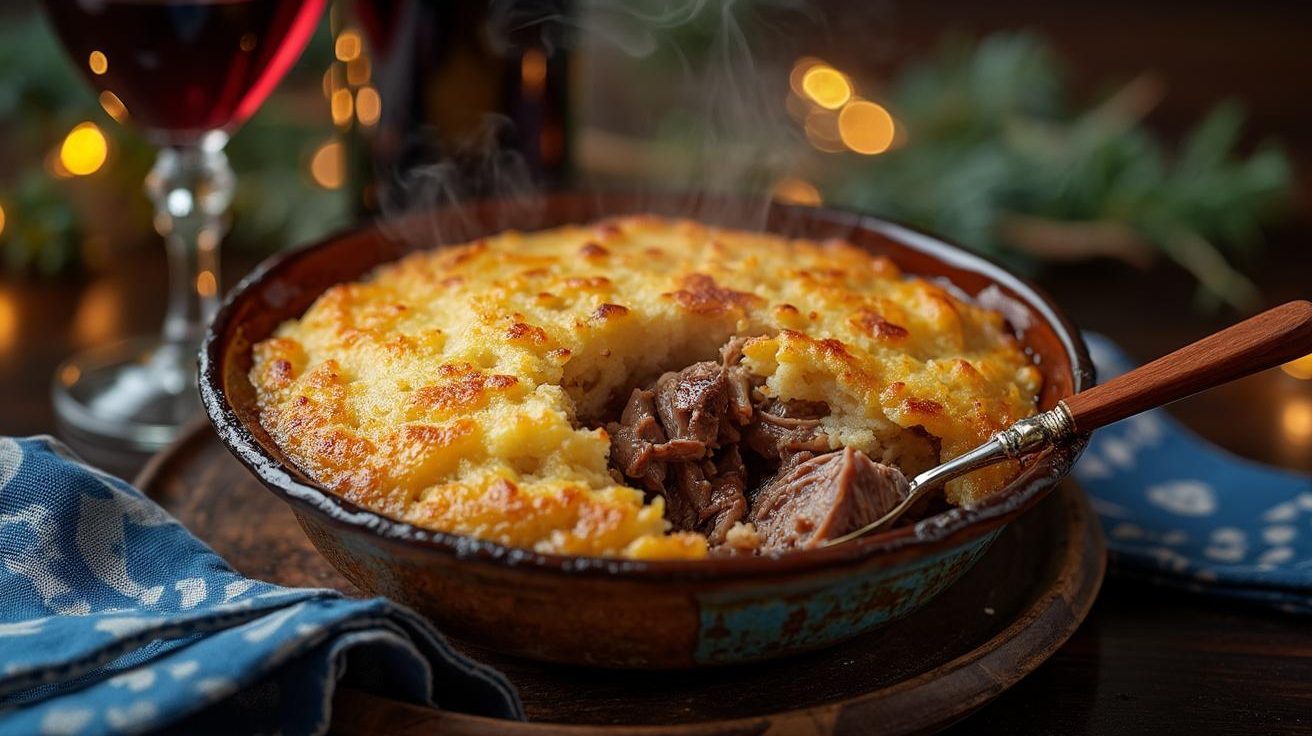 entdecken sie unser parmentier-rezept mit zarter confit-ente, goldenem kartoffelpüree und herzhaftem kern – schnell zubereitet und perfekt, um familie und freunde am tisch zu vereinen!